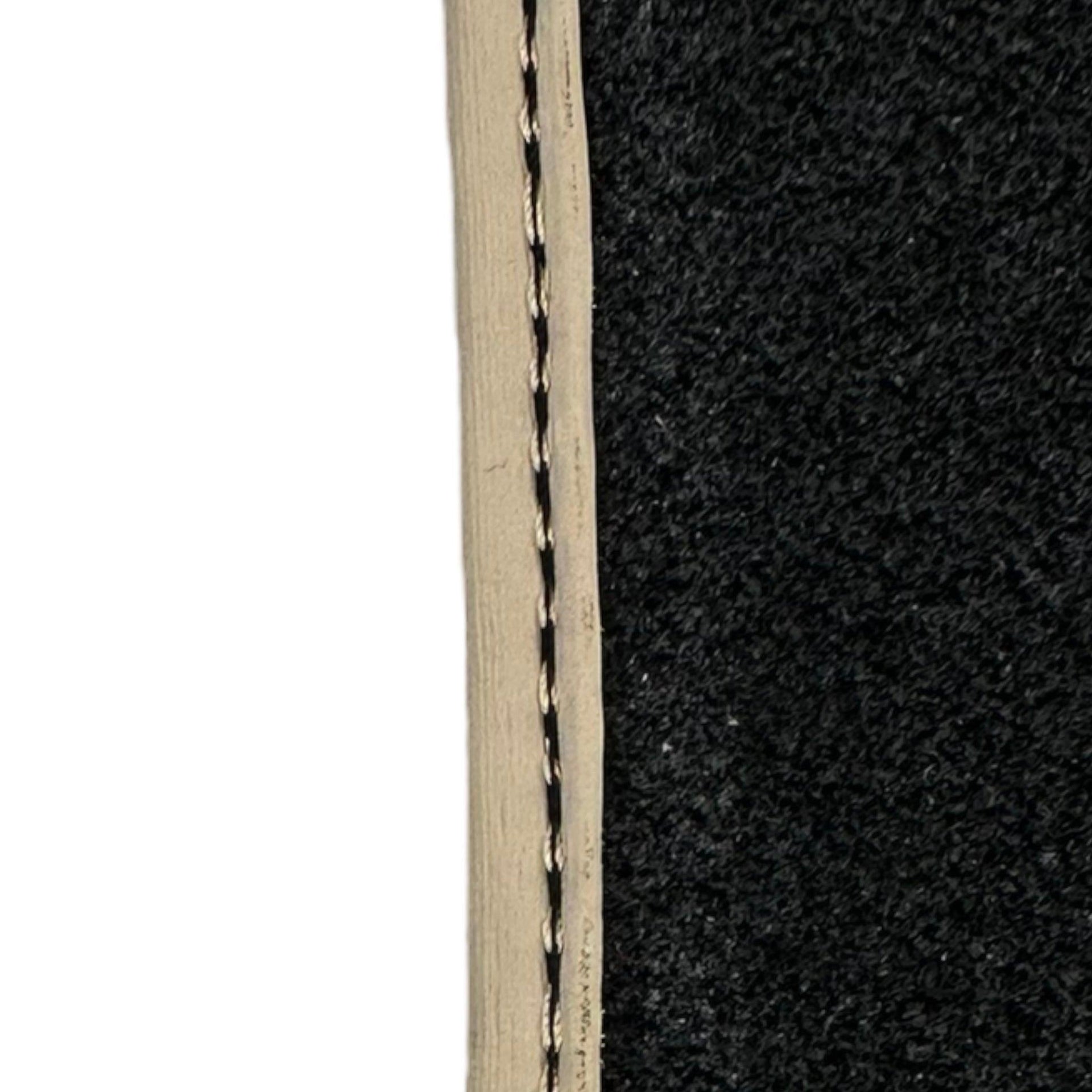 Beige Floor Mats for Bentley Mulsanne (2010-2020) with Leather - AutoWin