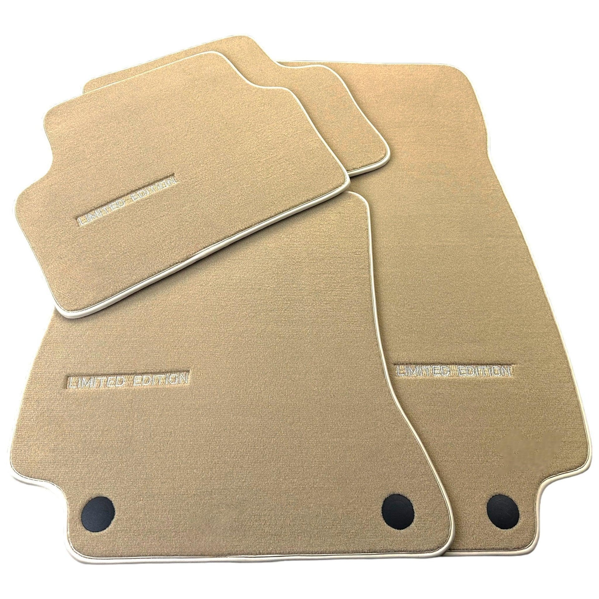 Beige Floor Mats For Mercedes Benz A-Class W177 Hatchback AMG (2018-2023) | Limited Edition - AutoWin