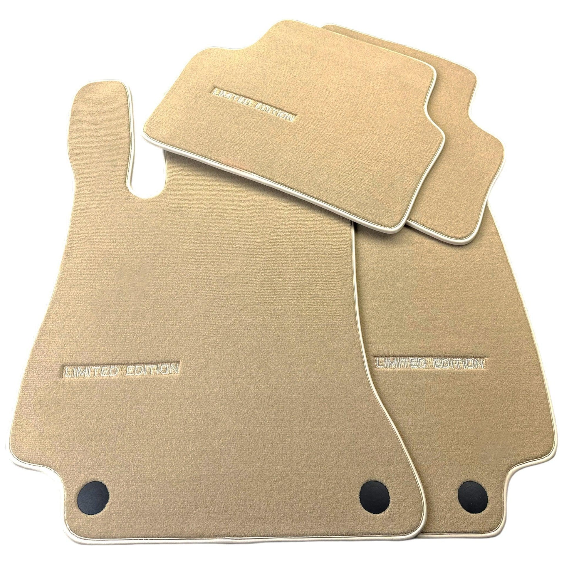 Beige Floor Mats For Mercedes Benz CLS-Class C218 Coupe (2011-2014) | Limited Edition - AutoWin