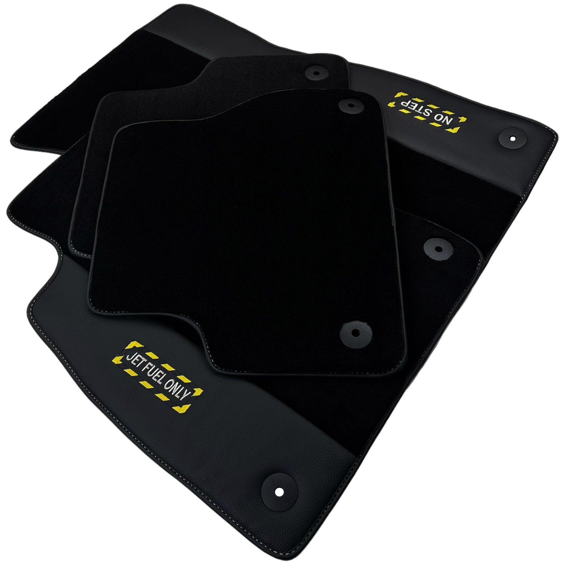 Black Floor Mats for Audi Q5 FY Hybrid (2017-2023) | Fighter Jet Edition - AutoWin