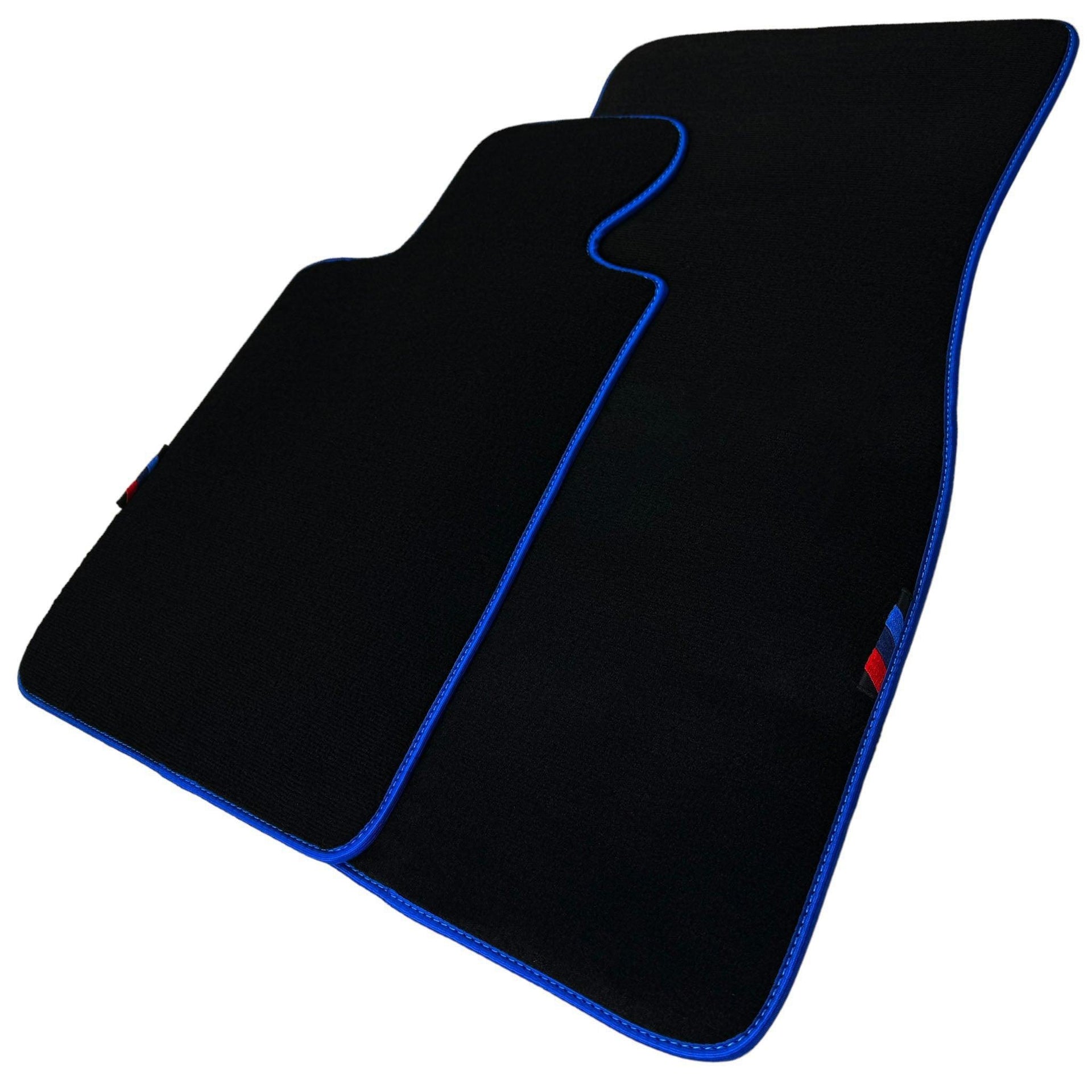 Black Floor Mats For BMW 3 Series F34 GT 2013-2020 | Blue Trim - AutoWin