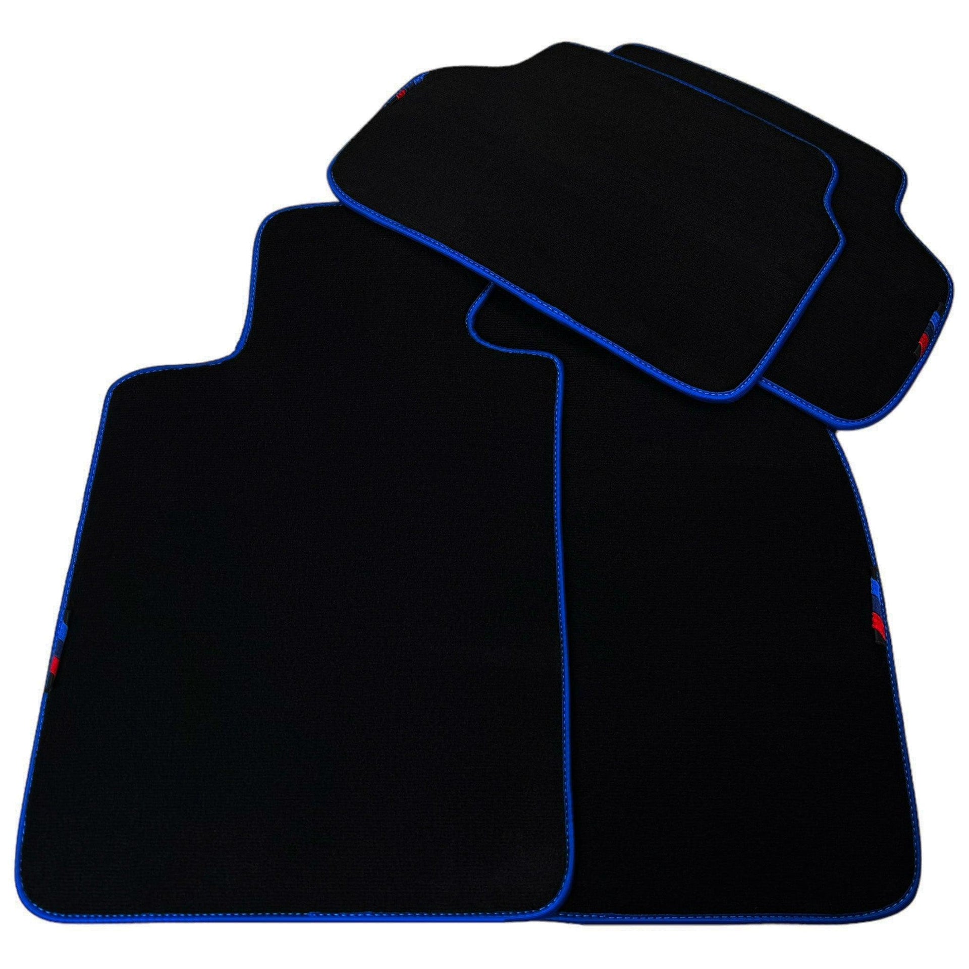 Black Floor Mats For BMW M2 Series F87 | Blue Trim AutoWin Brand - AutoWin