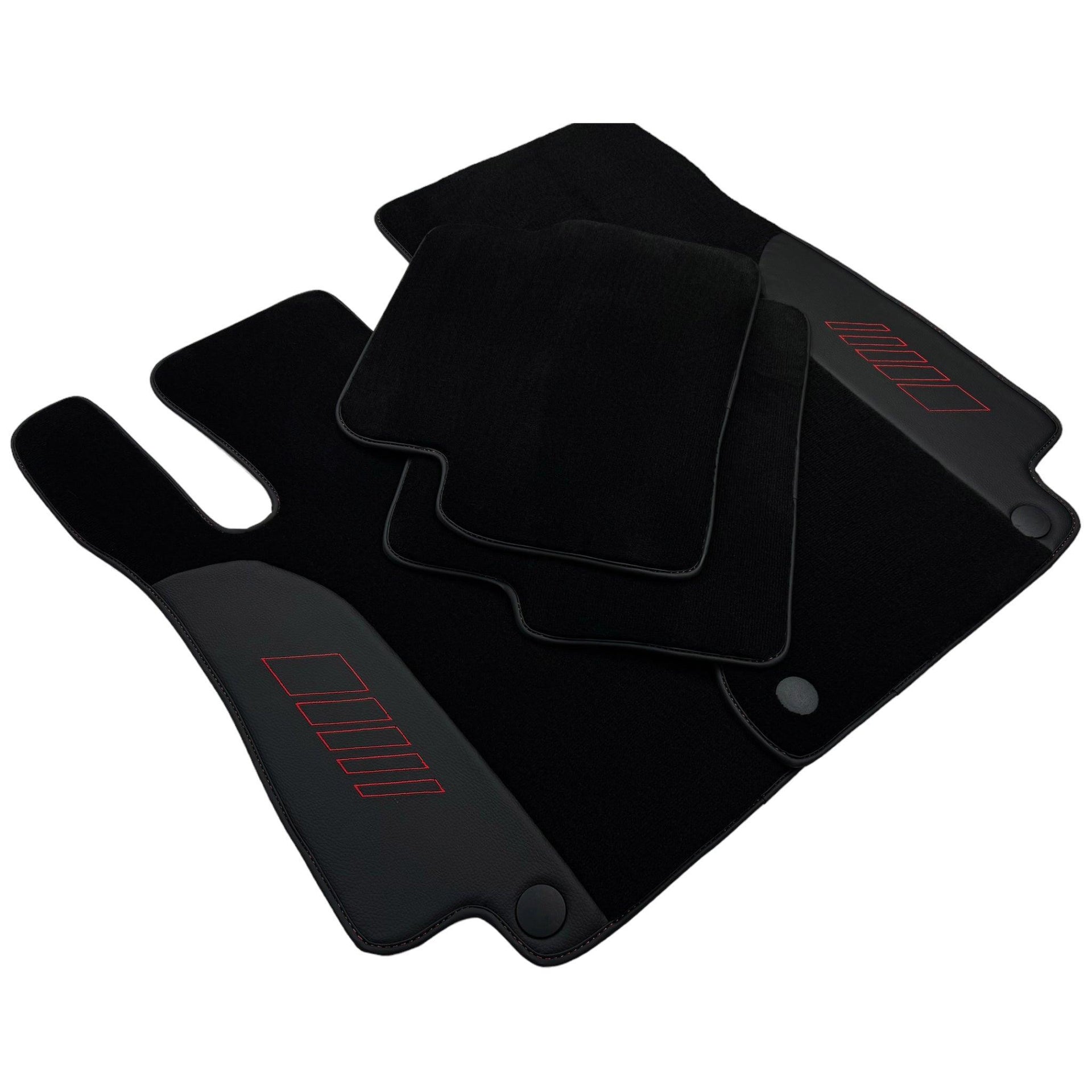 Black Floor Mats For Mercedes Benz C-Class C205 Coupe (2015-2018) | AutoWin Edition - AutoWin