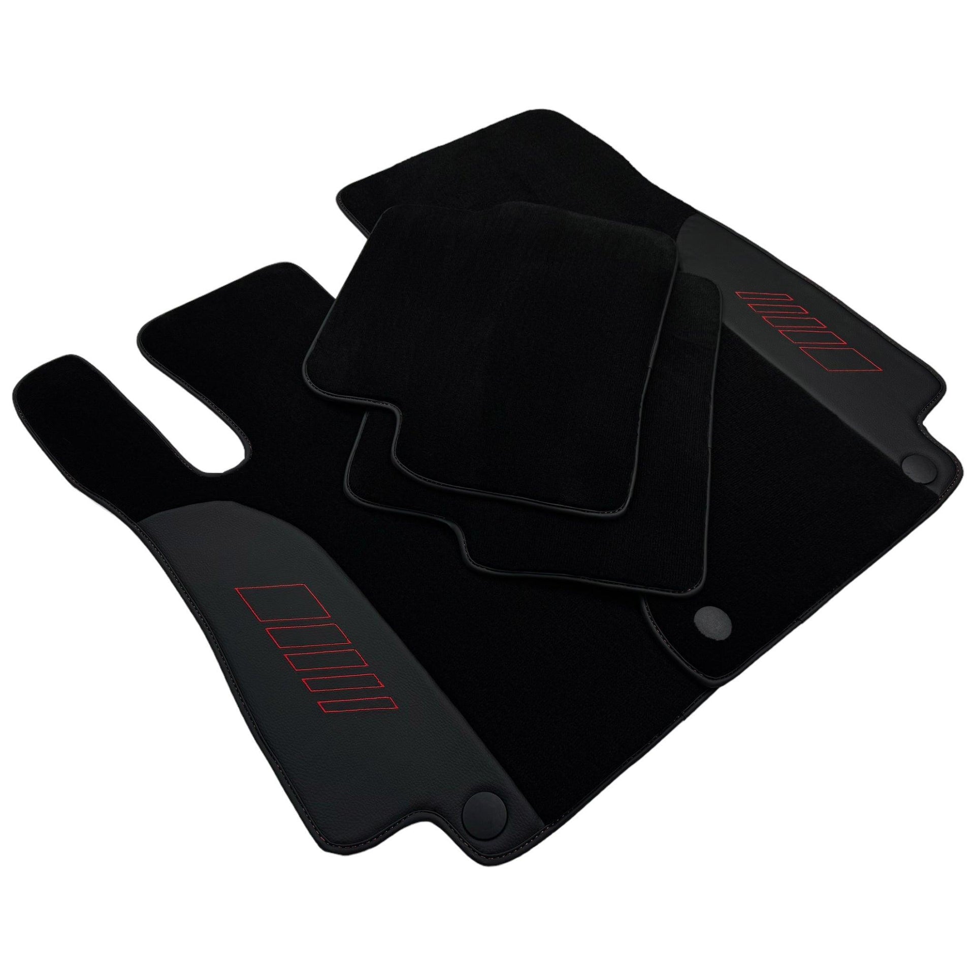 Black Floor Mats For Mercedes Benz C-Class W202 Sedan (1993-2000) | AutoWin Edition - AutoWin