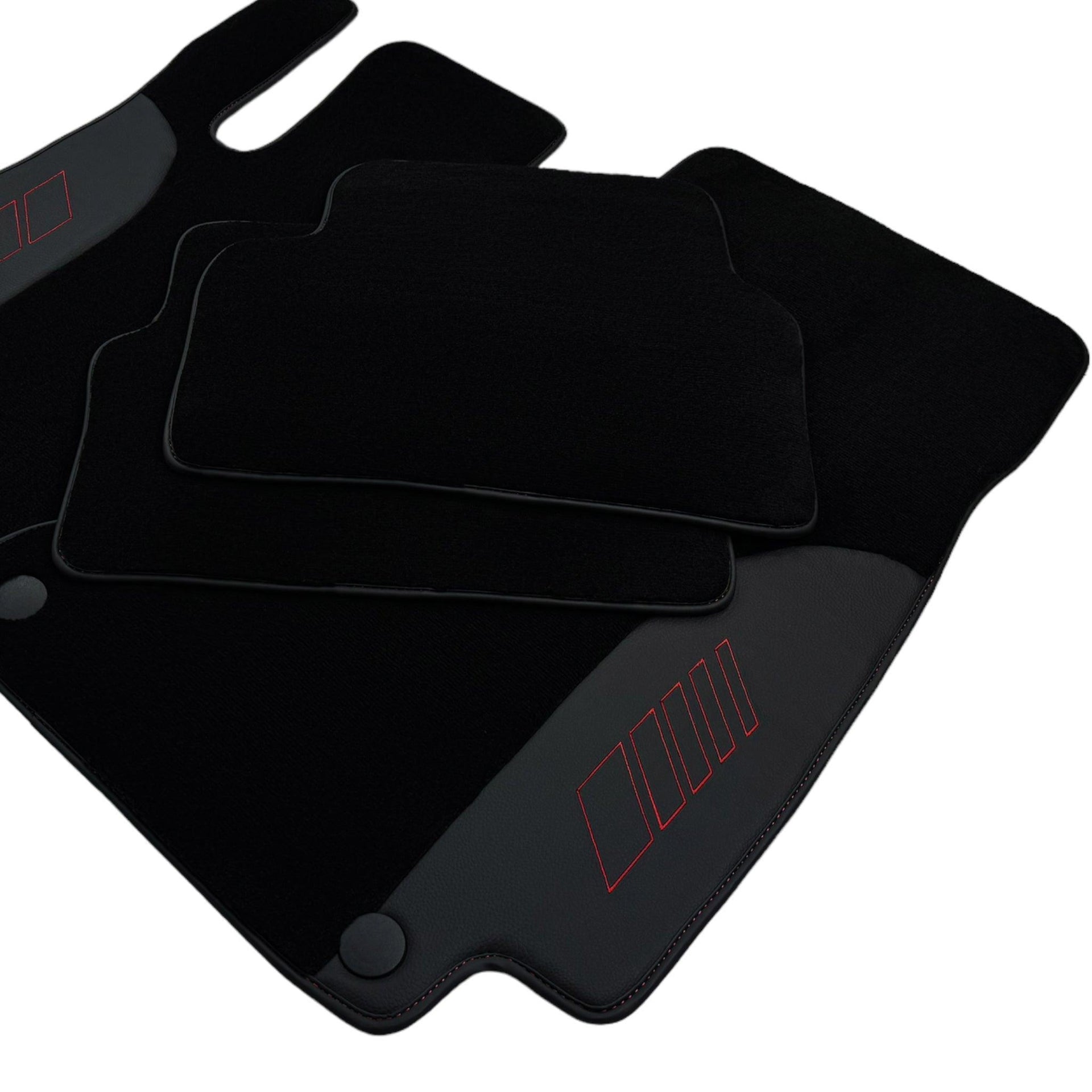 Black Floor Mats For Mercedes Benz CLC-Class CL203 (2008 - 2011) | AutoWin Edition - AutoWin