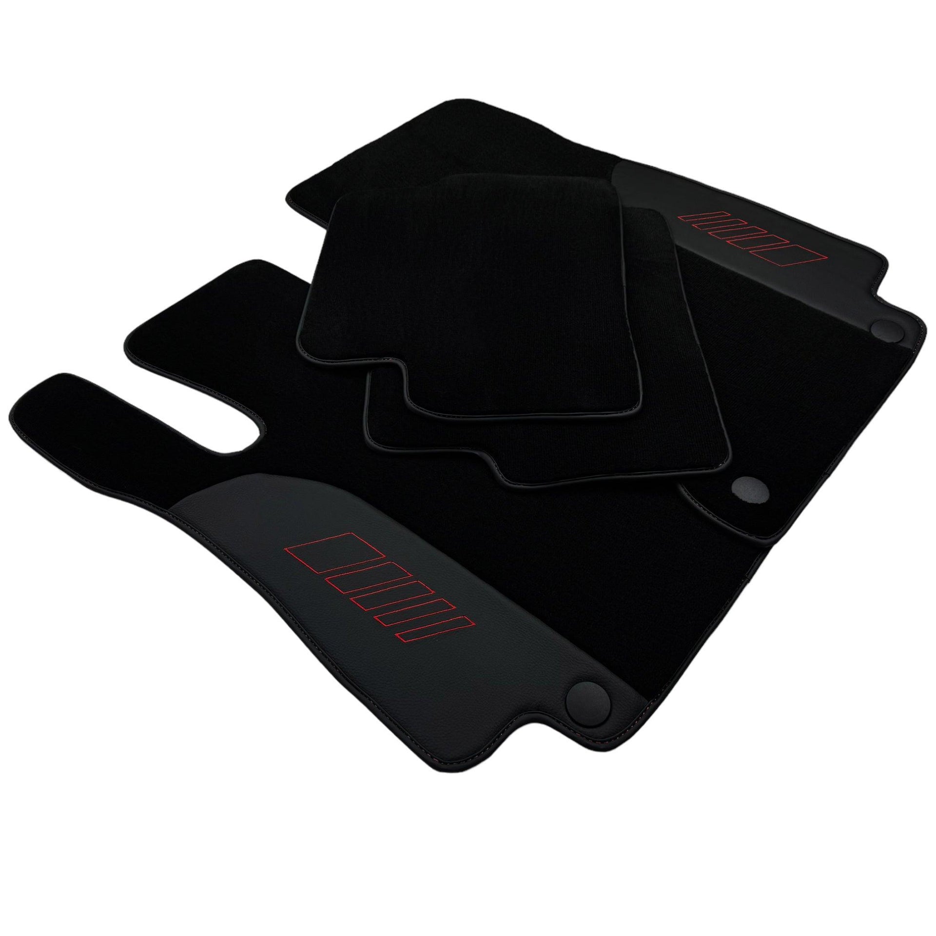 Black Floor Mats For Mercedes Benz EQS-Class V297 (2021-2023) | AutoWin Edition - AutoWin