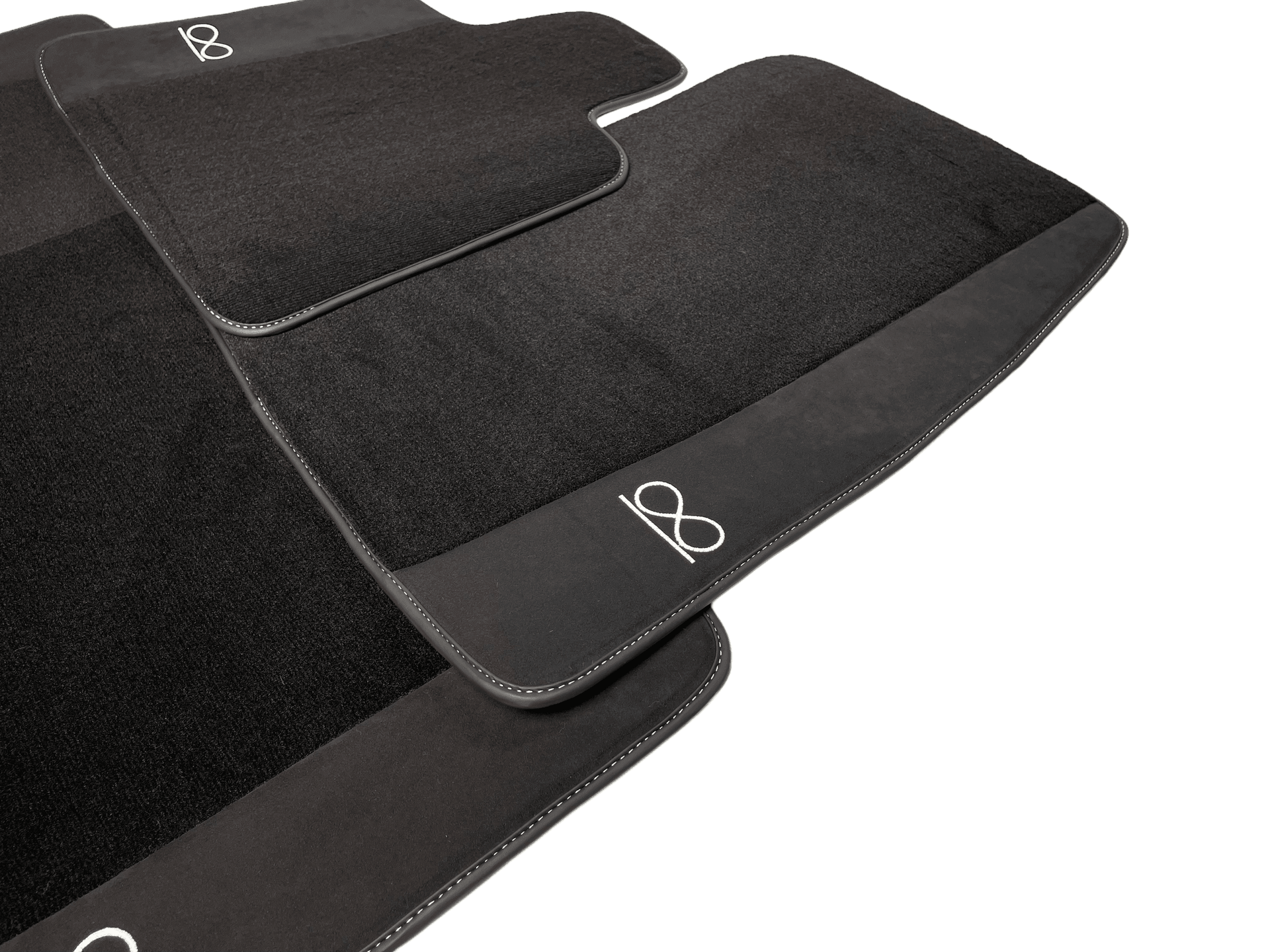 Black Floor Mats for Rolls Royce Shadow 1965-1977 Fluorescent - AutoWin