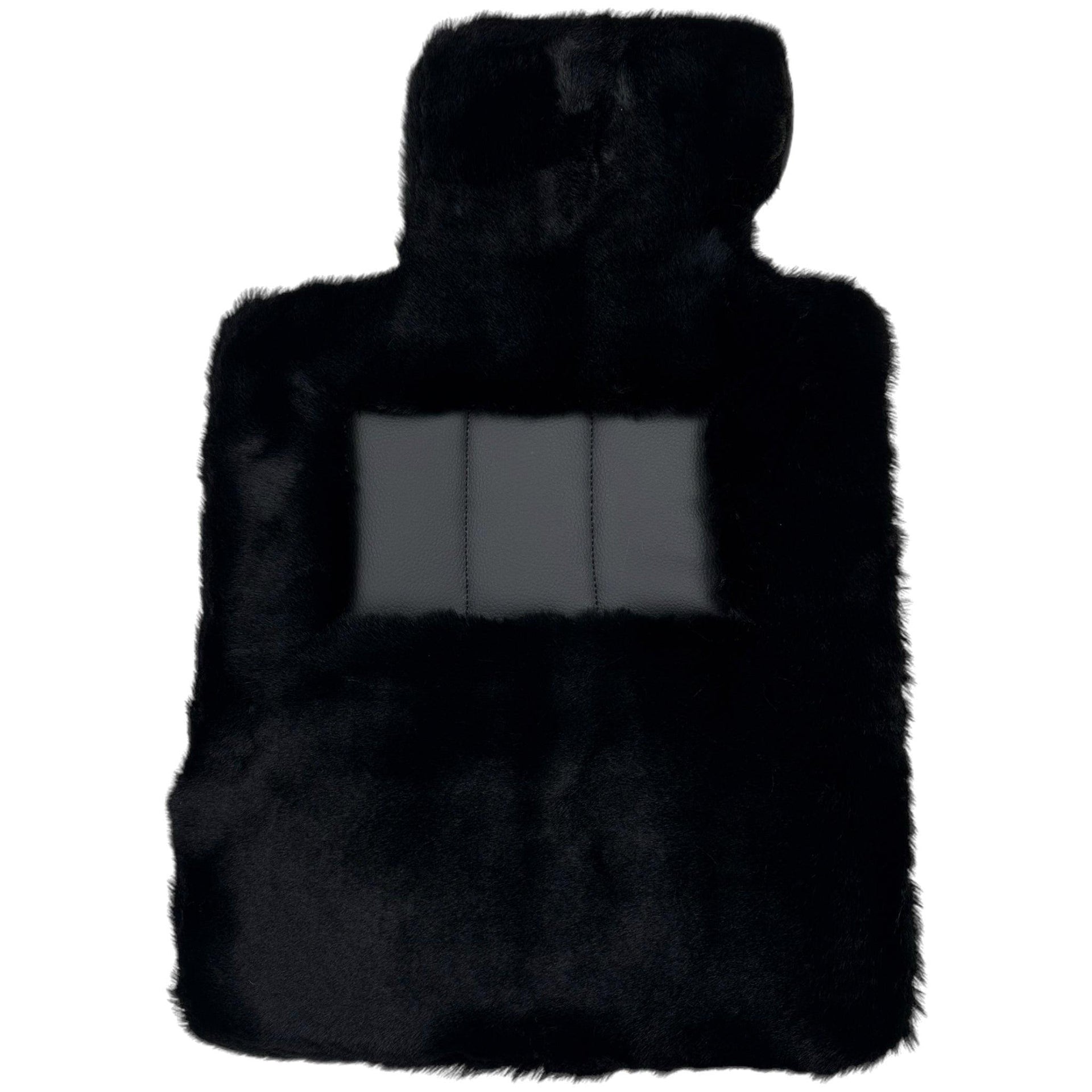 Black Sheepskin Floor Mats For BMW 3 Series E30 2-doors Coupe - AutoWin