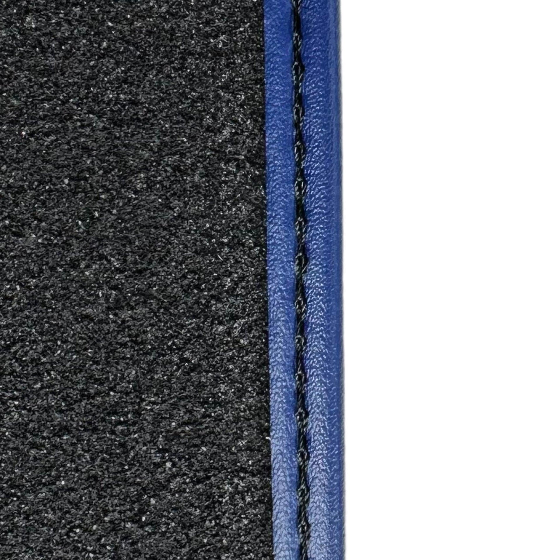 Blue Floor Mats For Bentley Mulsanne (2010-2020) with Leather - AutoWin