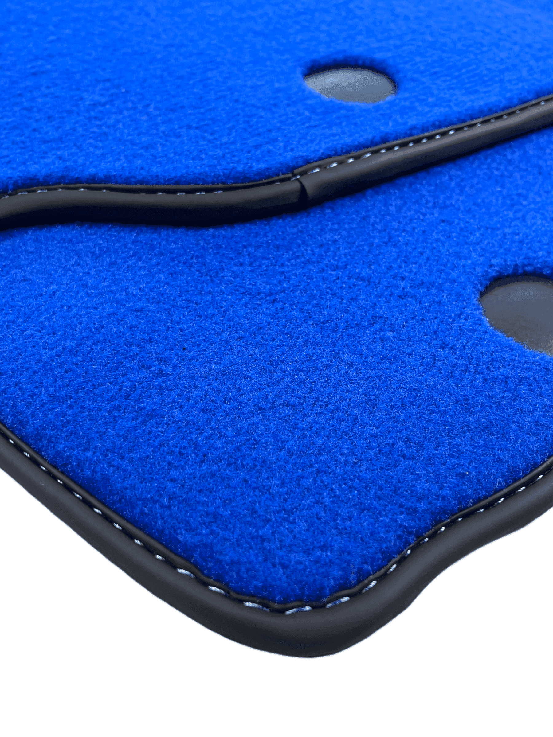 Blue Floor Mats For Ferrari 812 Superfast With Carbon Fiber Leather - AutoWin