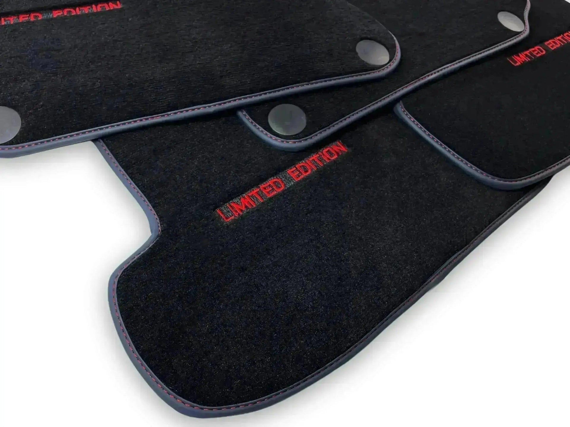 Blue Floor Mats For Mercedes Benz GLK-Class X204 (2008-2012) | Limited Edition - AutoWin