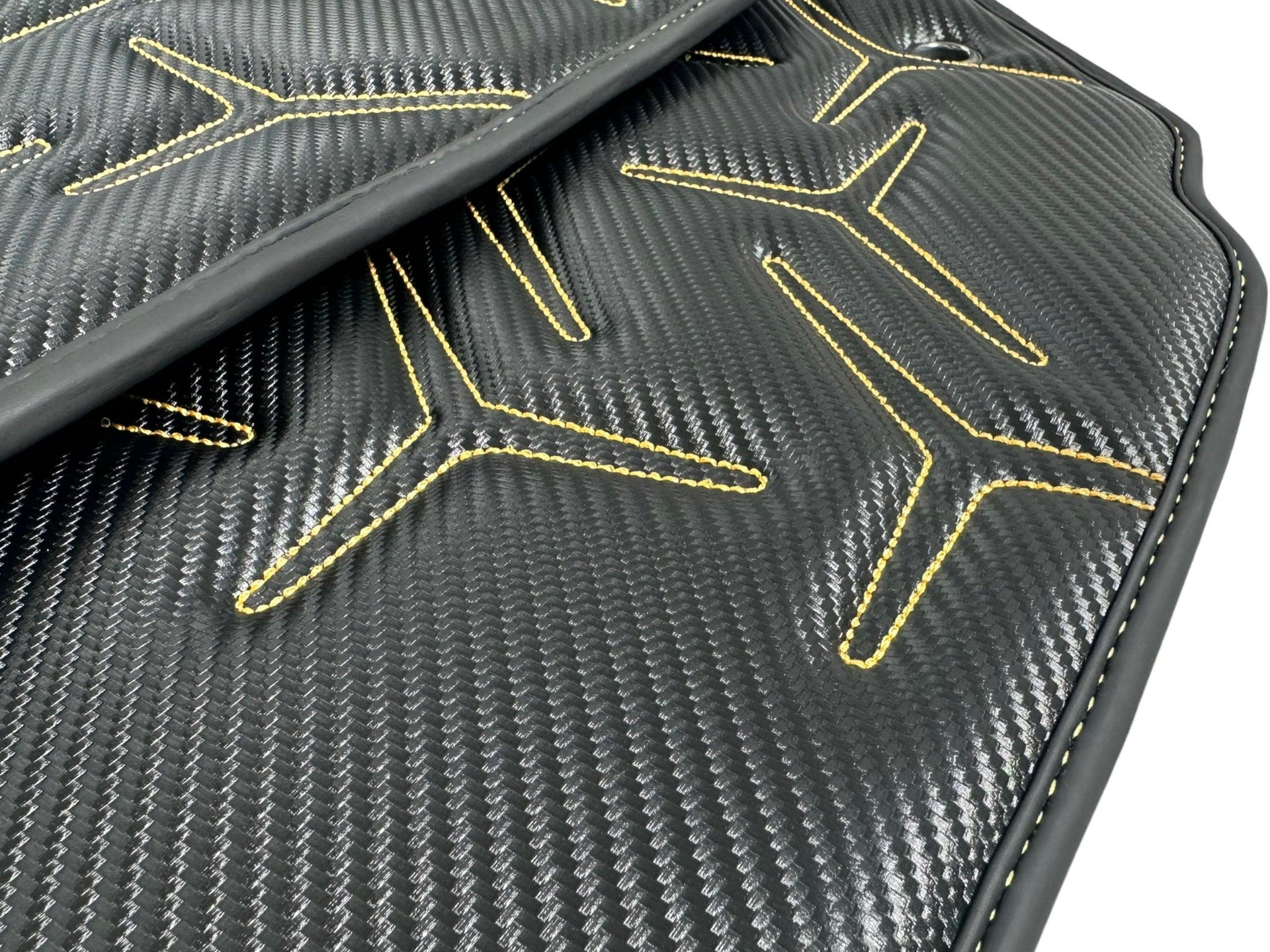 Carbon Leather Floor Mats for Lamborghini Aventador SV - AutoWin