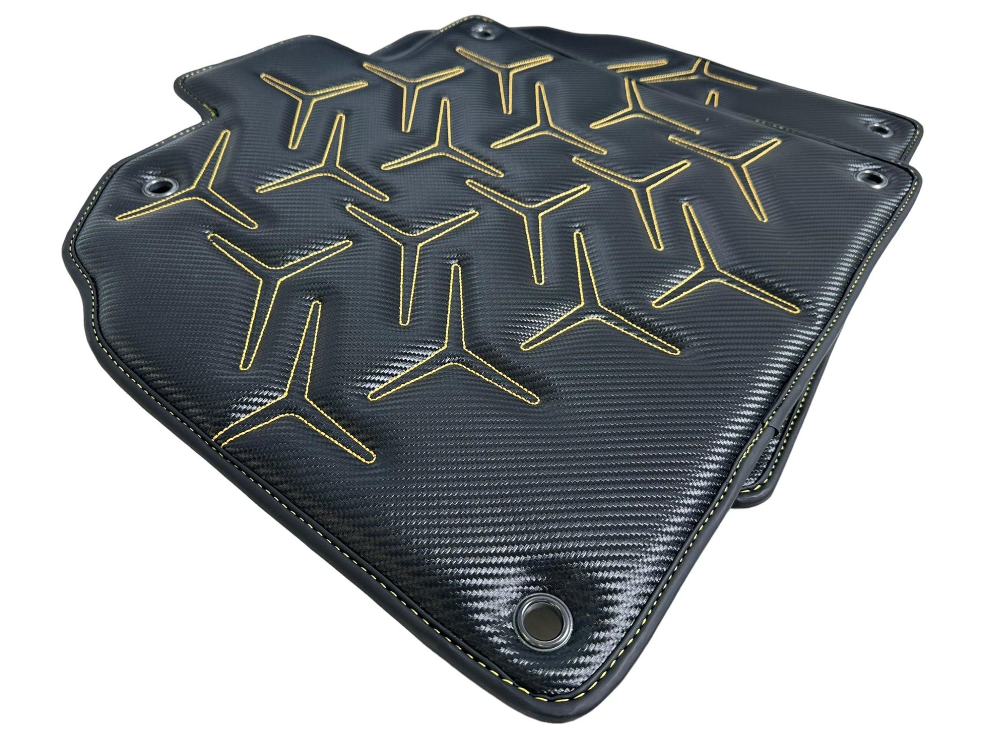 Carbon Leather Floor Mats for Lamborghini Aventador SV - AutoWin