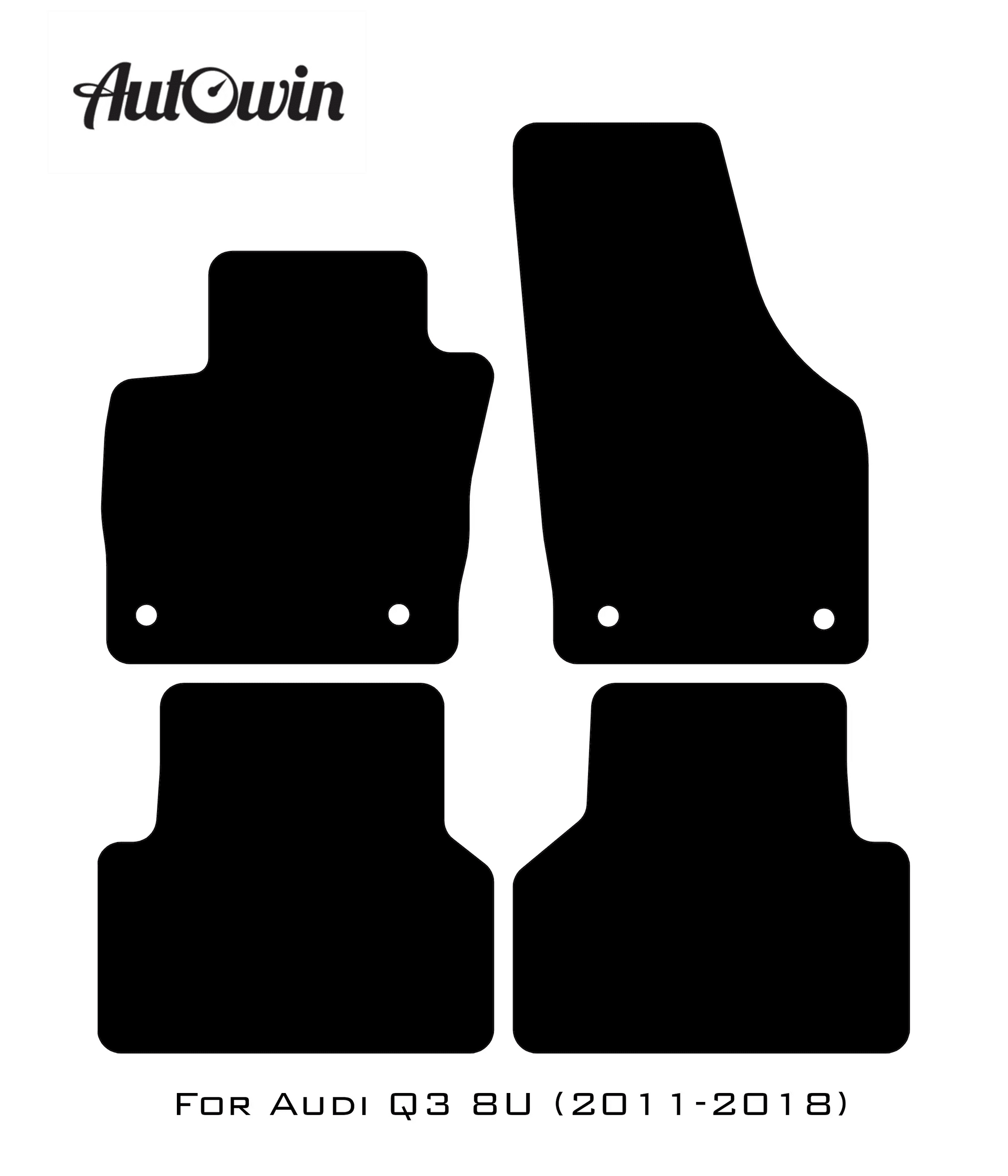 Dark Blue Floor Mats for Audi Q3 8U (2011-2018) | ER56 Design - AutoWin