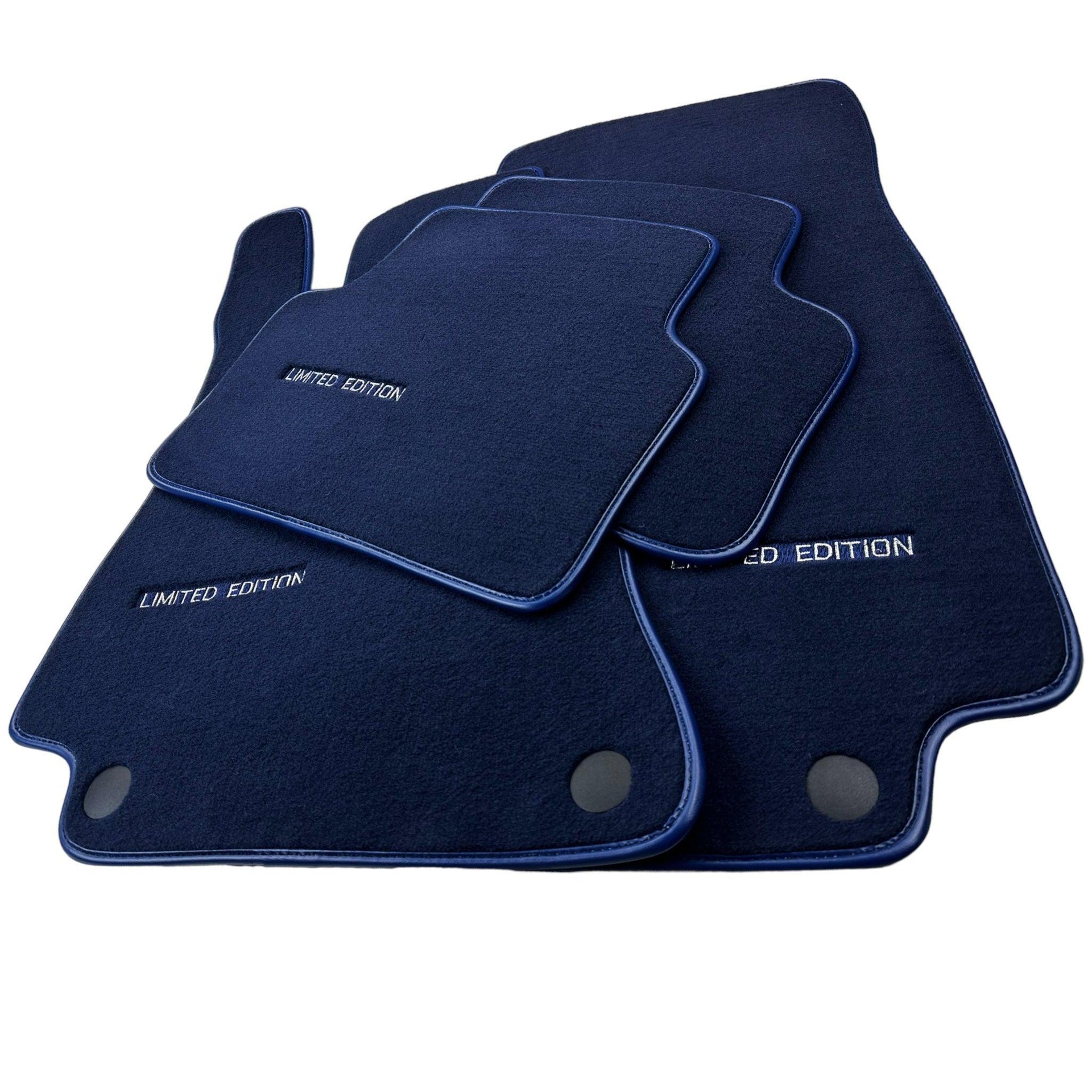 Dark Blue Floor Mats For Mercedes Benz S-Class X222 Maybach (2015-2021) | Limited Edition - AutoWin