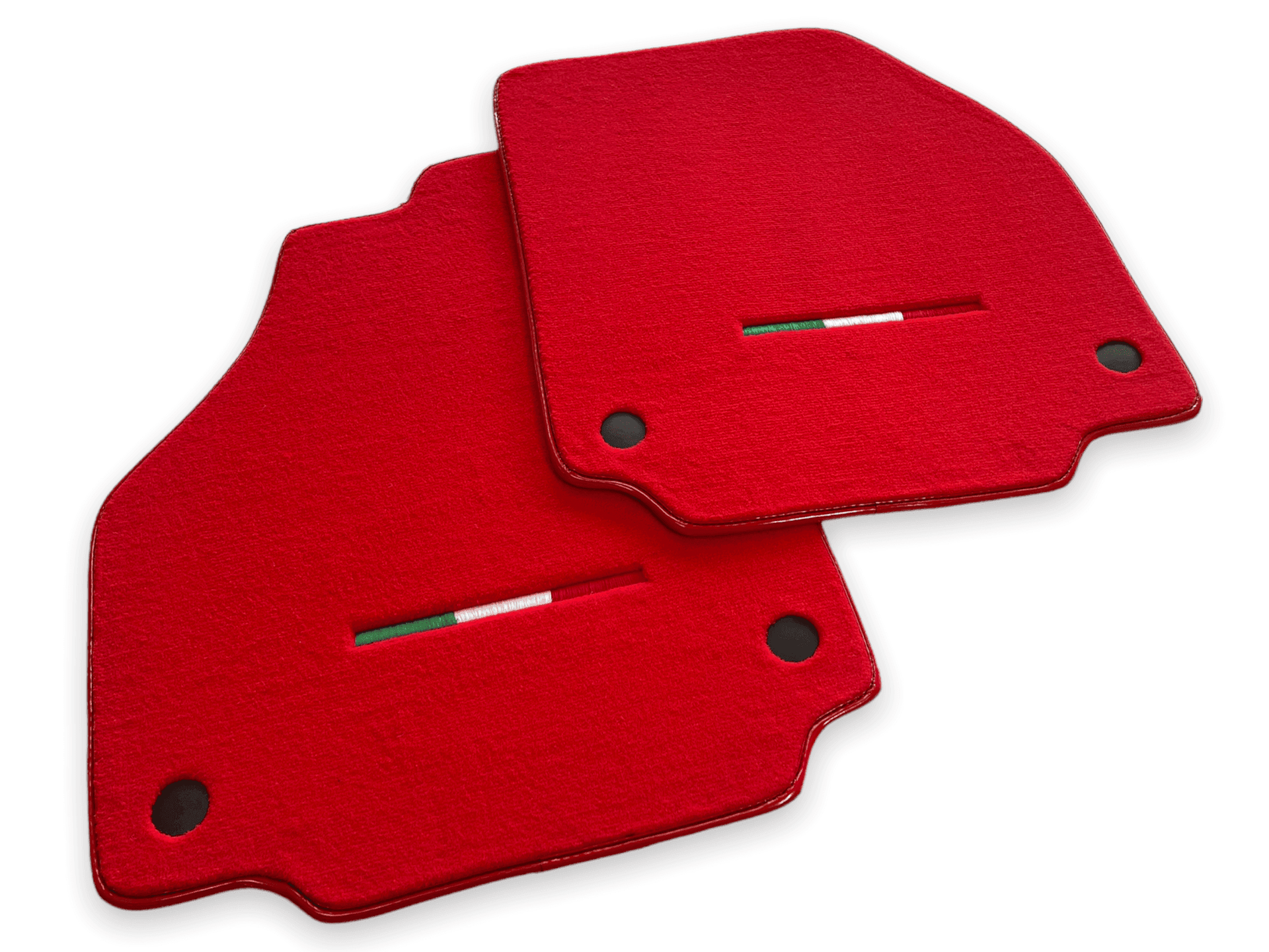 Floor Mats For Ferrari F8 Tributo 2019-2023 Red Italian Edition - AutoWin