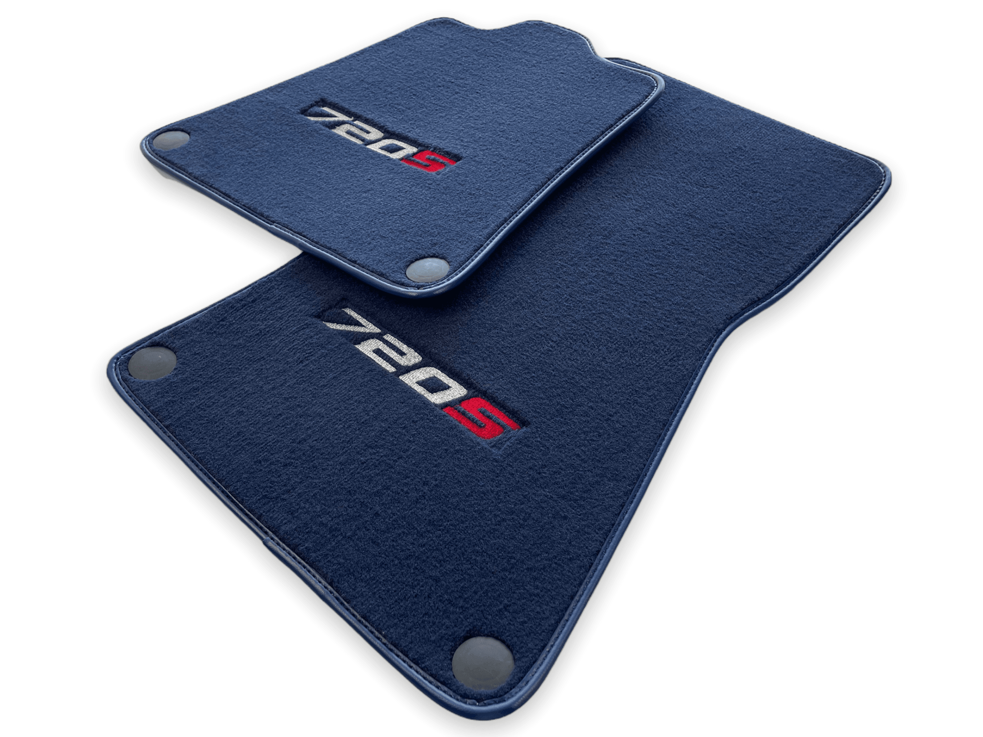 Floor Mats For McLaren 720S Dark Blue Tailored Carpets Set AutoWin - AutoWin