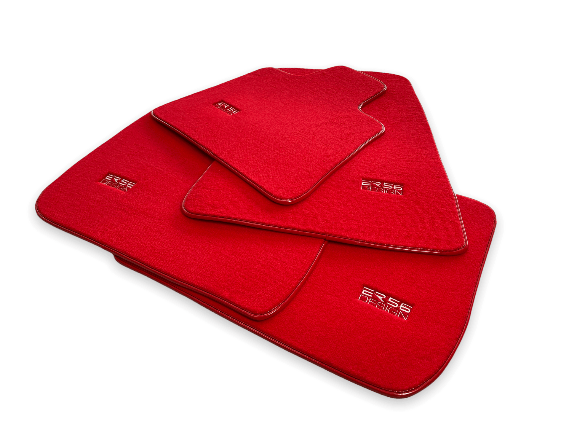 Floor Mats For Rolls Royce Cullinan Rr31 2018-2023 Red ER56 Design - AutoWin