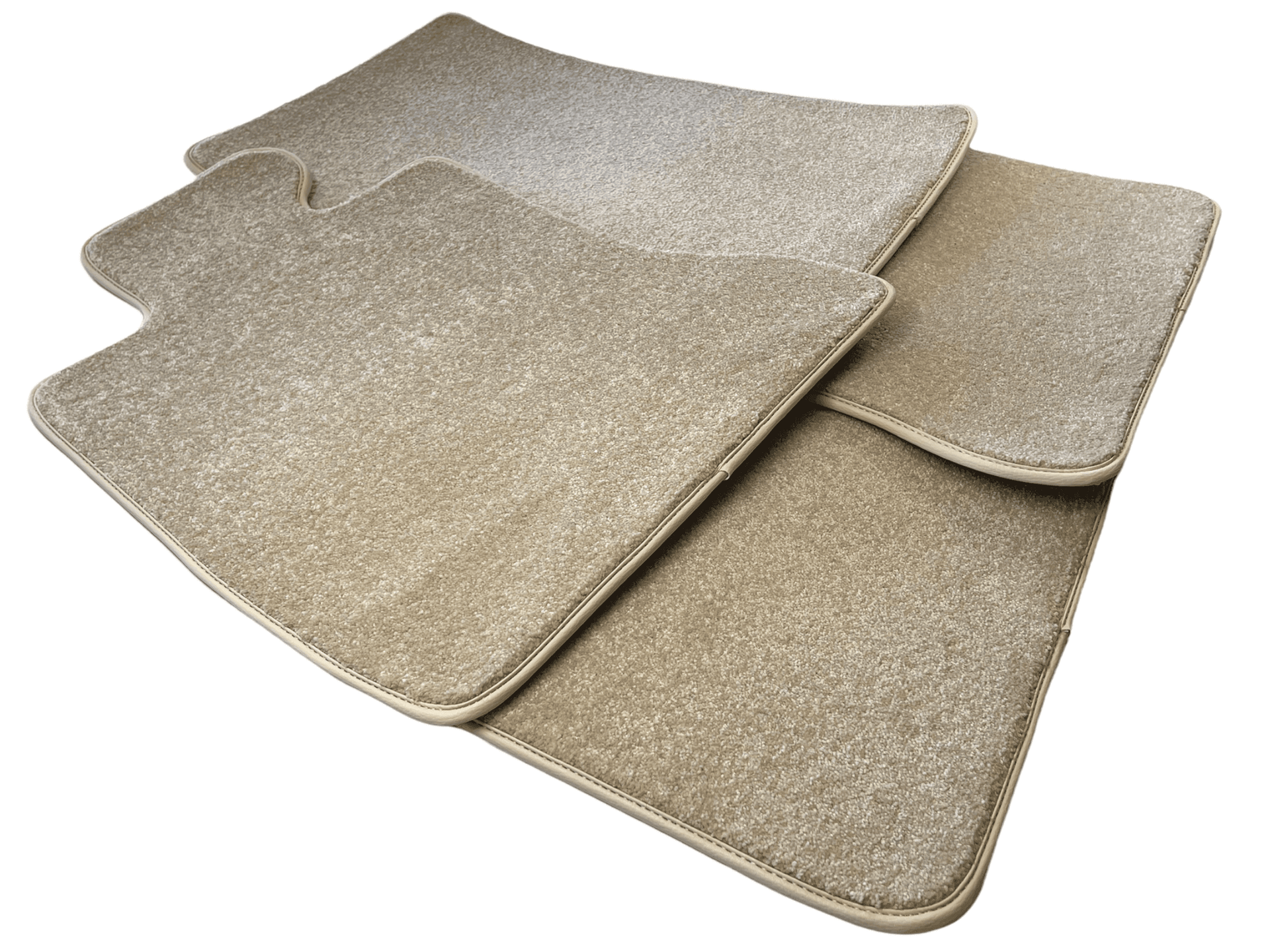 Floor Mats For Rolls Royce Ghost Series II (2021-2024) Beige Luxury Quality - AutoWin