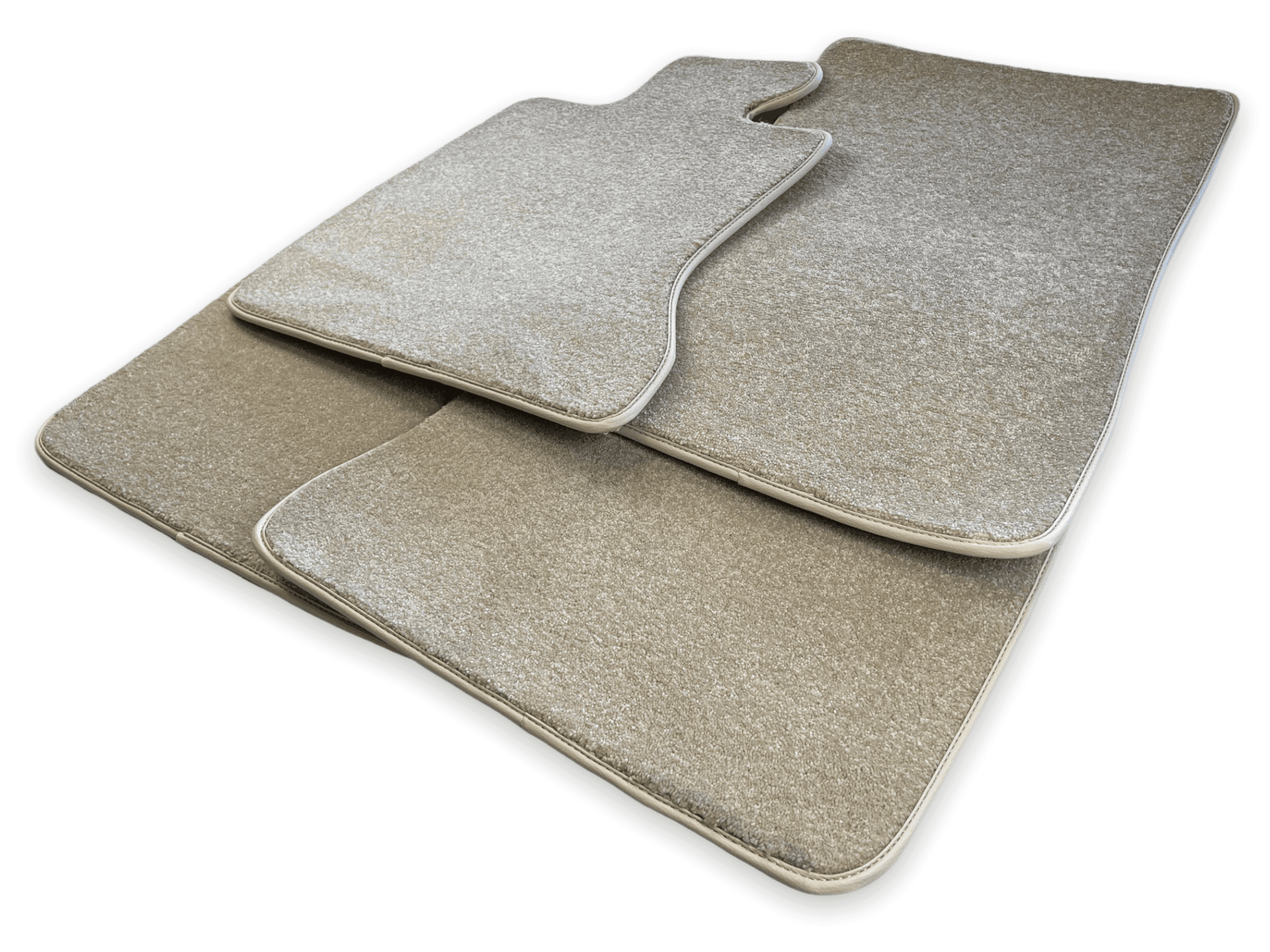Floor Mats For Rolls Royce Ghost Series II (2021-2024) Beige Luxury Quality - AutoWin