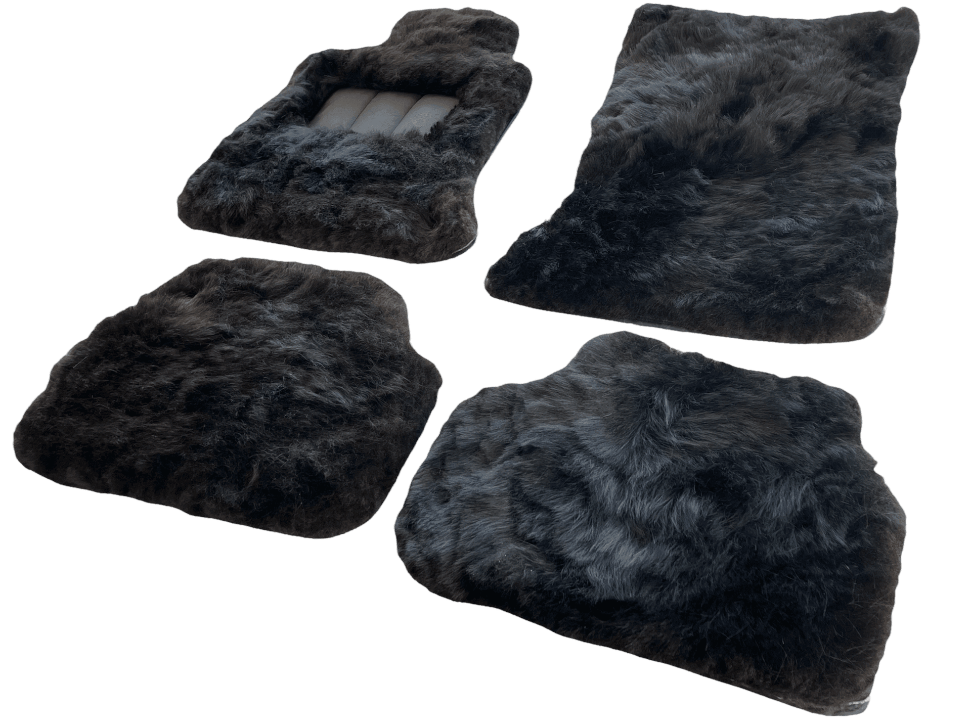 Genuine Sheepskin Floor Mats Rolls Royce Phantom VIII (2017-2024) ER56 Design Brand - AutoWin