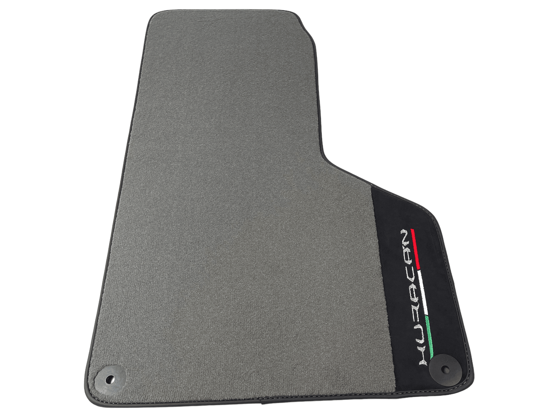 Gray Floor Mats for Lamborghini Huracan With Alcantara Leather - AutoWin