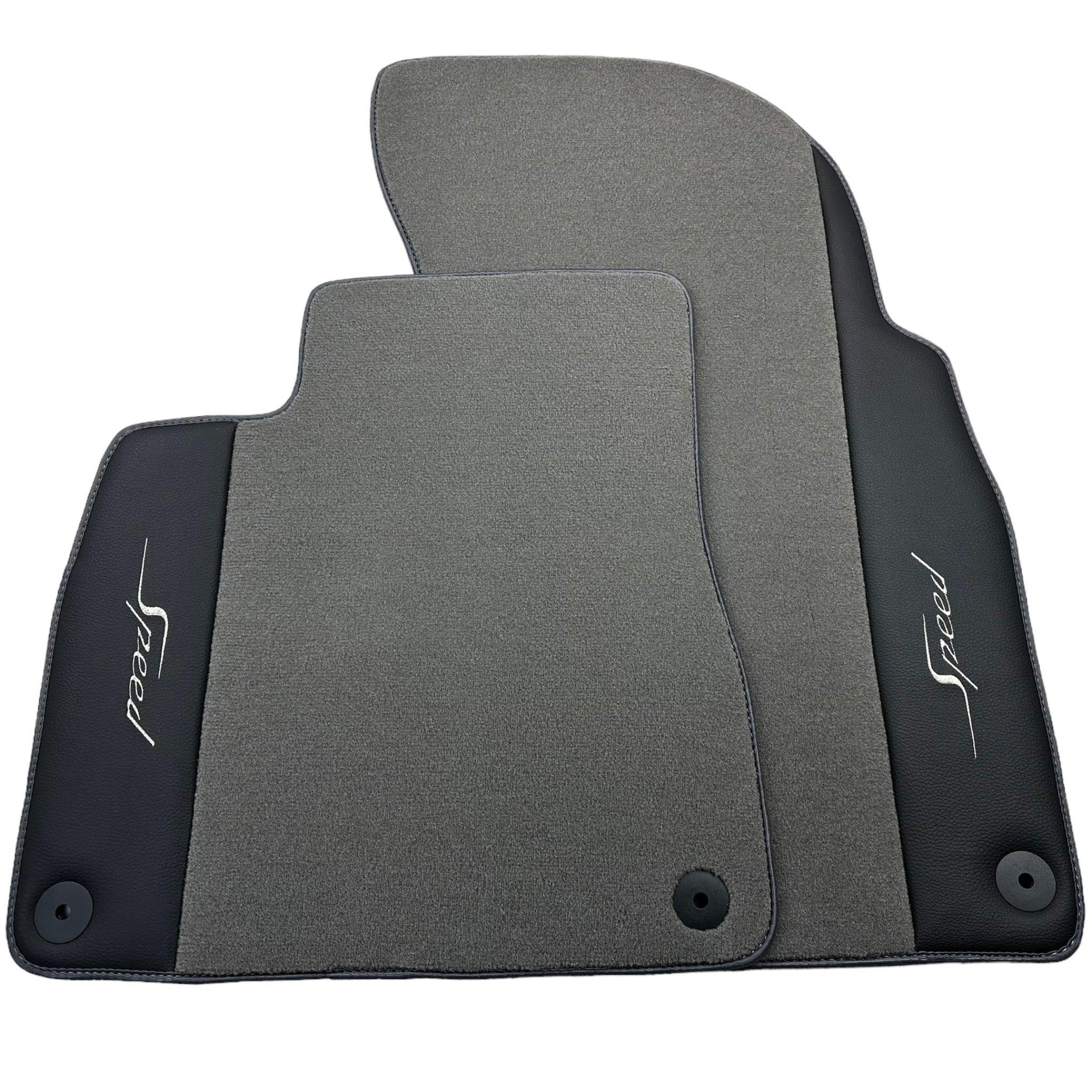 Grey Floor Mats For Bentley Flying Spur (2013-2019) with Leather - AutoWin