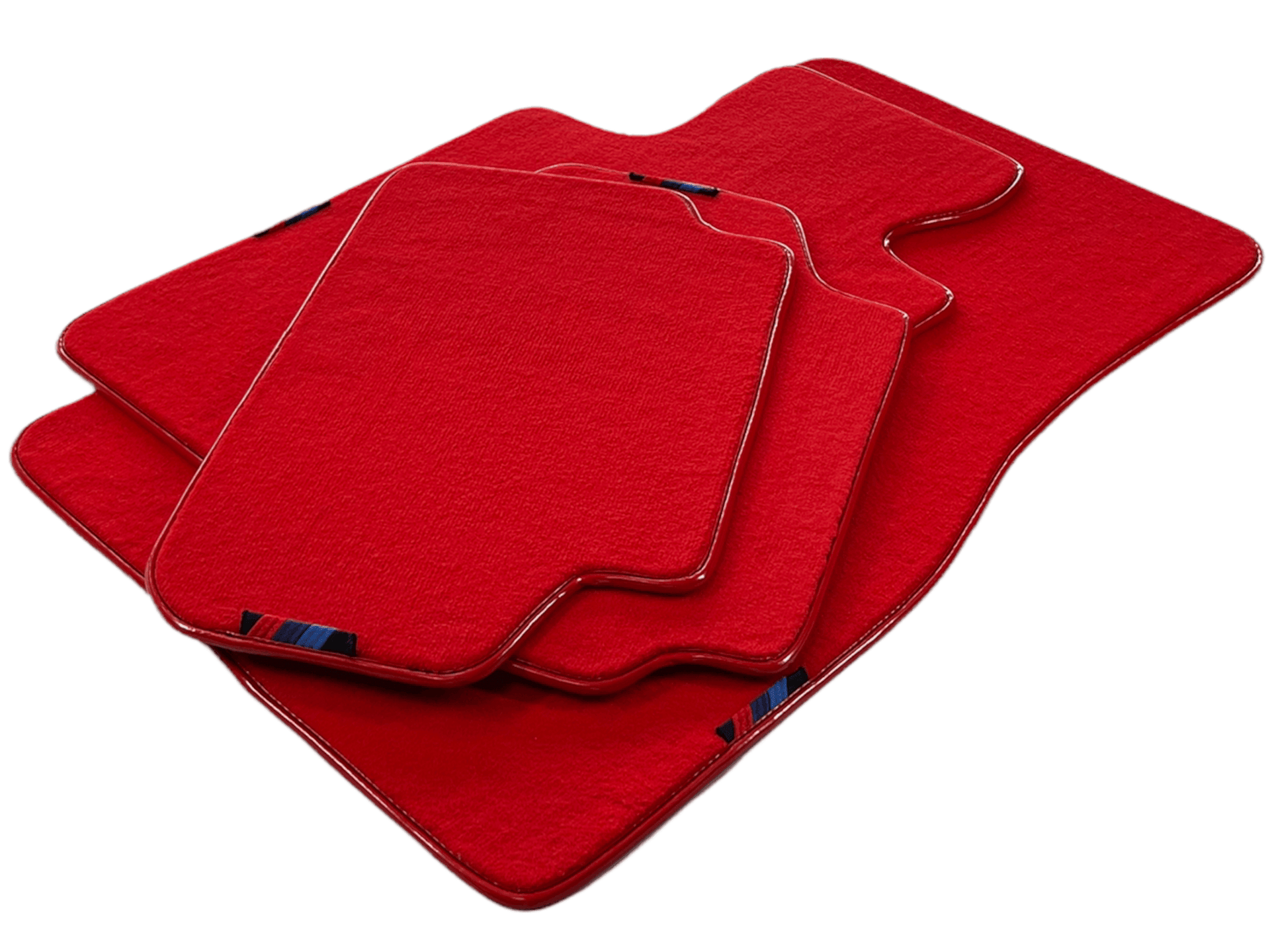 Red Floor Mats For BMW X5 Series E70 LCI With M Package AutoWin Brand - AutoWin