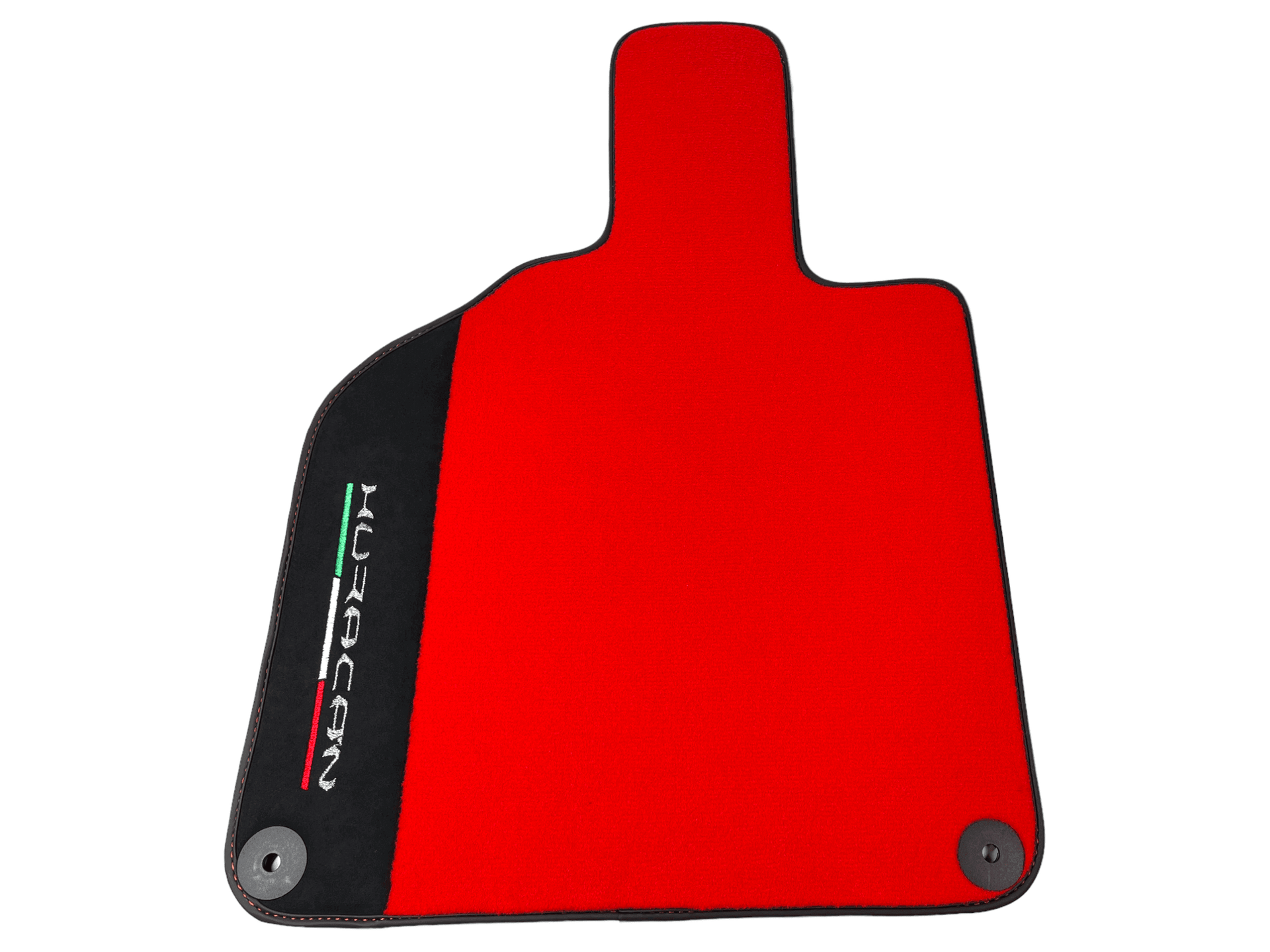 Red Floor Mats for Lamborghini Huracan With Alcantara Leather - AutoWin