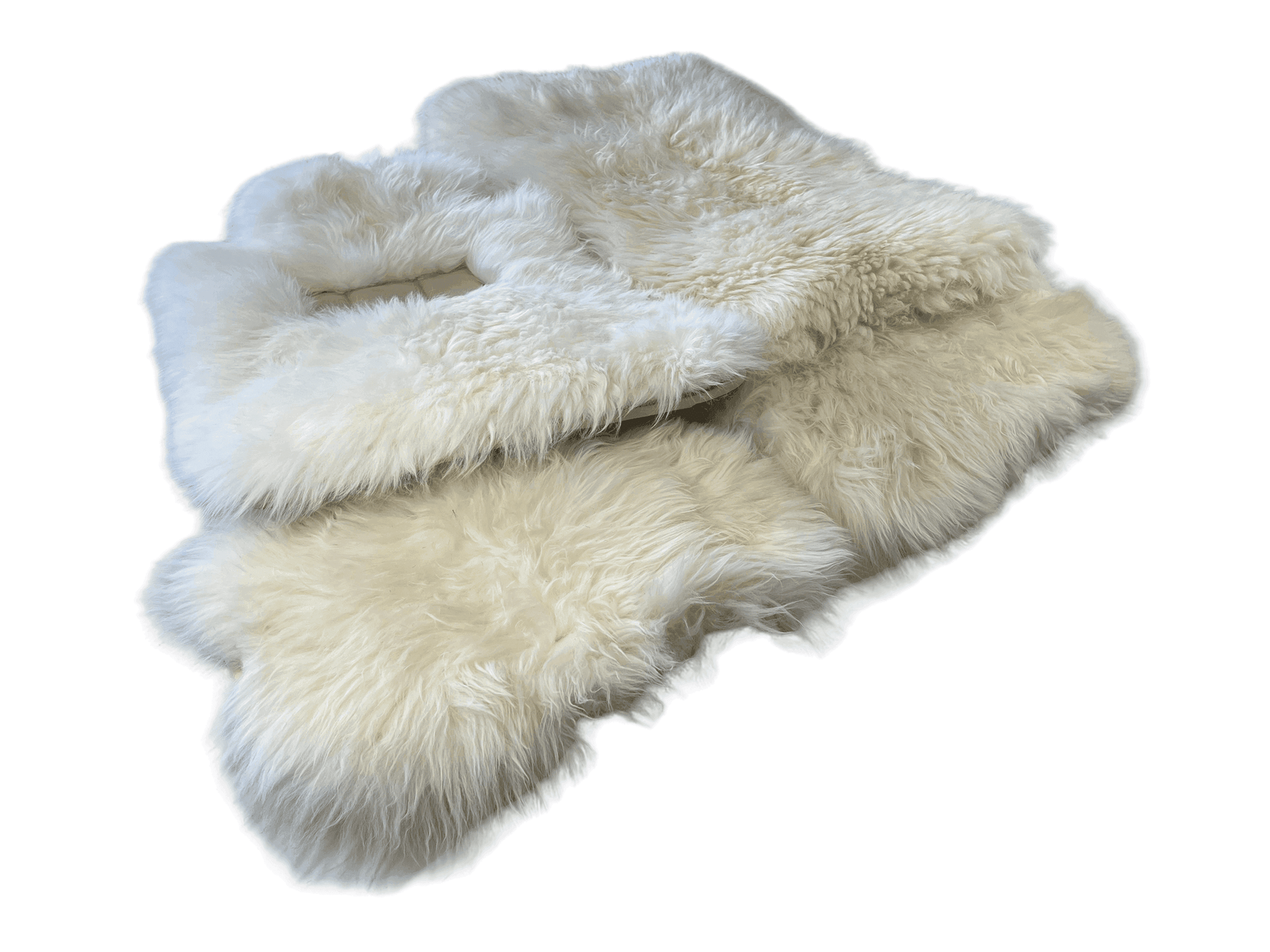 White Sheepskin Floor Mats For Rolls Royce Ghost Series II (2021-2024) ER56 Design Brand - AutoWin