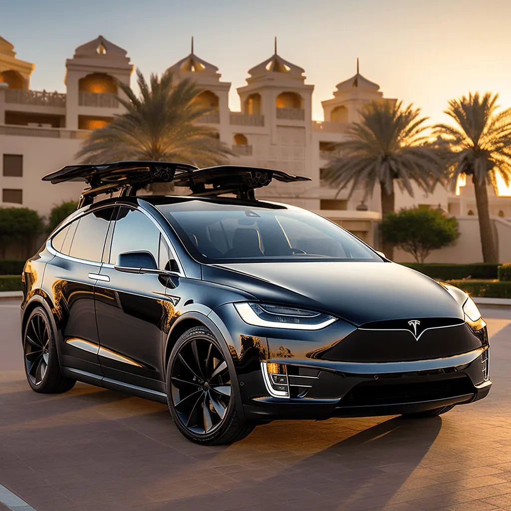 Tesla Model X mit 6 Sitzen (2015–2023): Familienmobilität neu definiert, eine Falcon Door nach der anderen