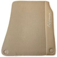 Beige Floor Mats for Ferrari California (2008-2014) with Beige Leather - AutoWin
