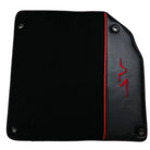 Black Floor Mats for Lamborghini Aventador SV with Carbon Fiber - AutoWin