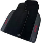 Black Floor Mats for Porsche 911 - 992 GTS (2019-2024) with Leather - AutoWin