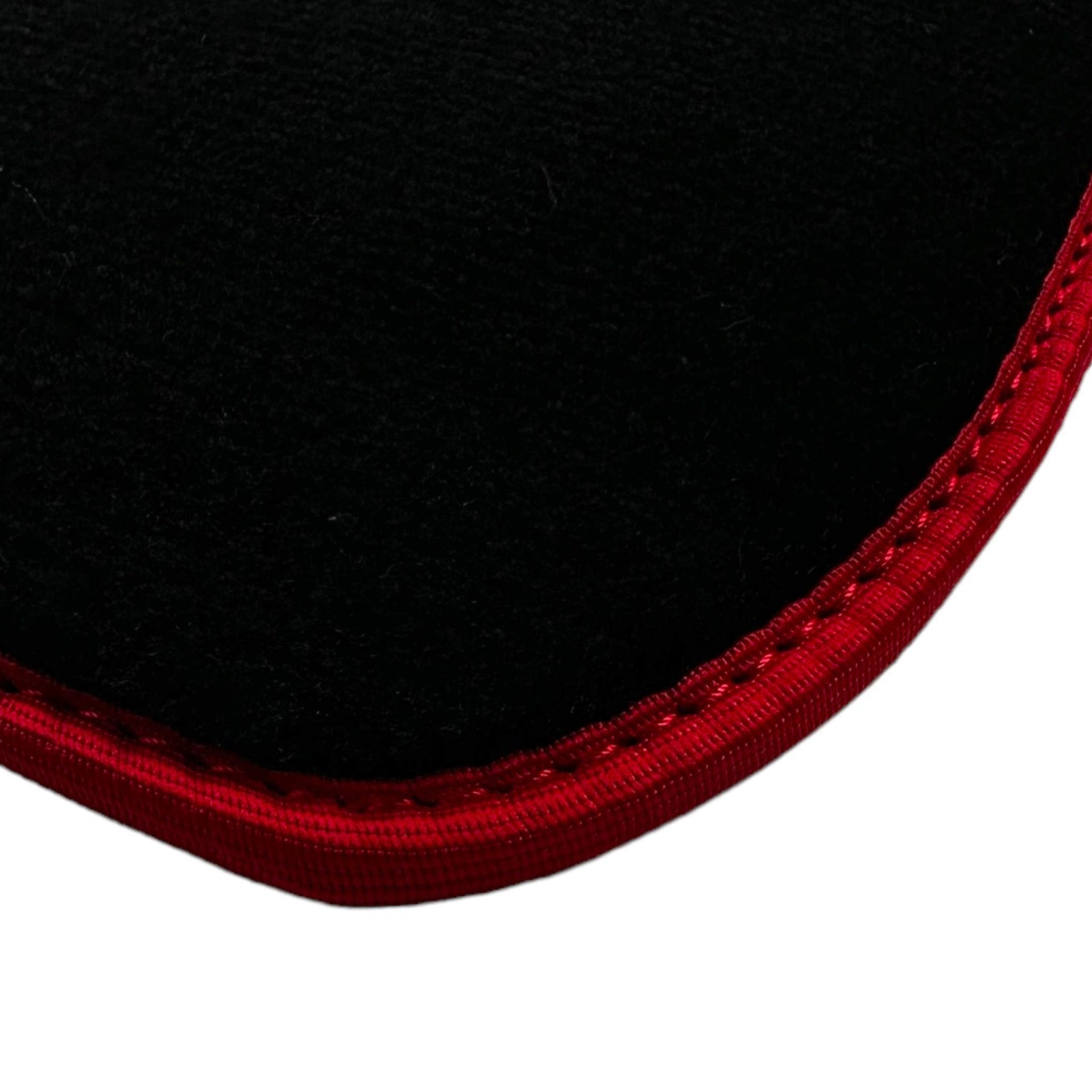 Black Floor Mats Red Trim for Pontiac FireBird (1970-1981) Trans Am - AutoWin