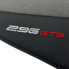 Gray Floor Mats for Ferrari 296 GTB (2022-2024) with Leather - AutoWin