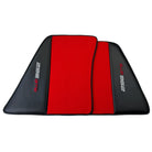 Red Floor Mats for Ferrari 296 GTS (2022-2024) with Carbon Fiber - AutoWin