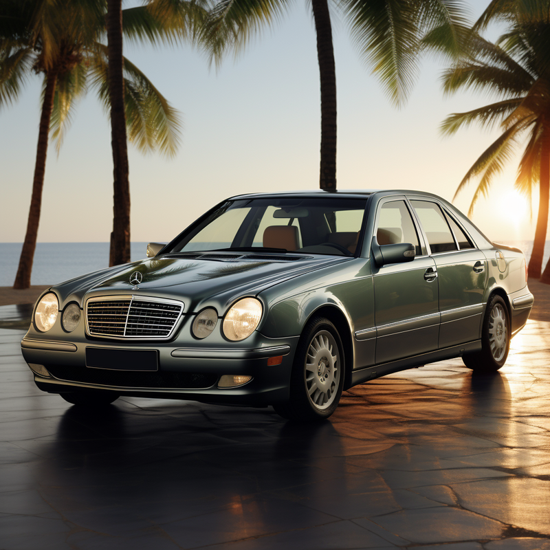 Werten Sie Ihre Mercedes-Benz E-Klasse W210 Limousine (1995–2002) mit den Premium-Fußmatten von Autowin auf