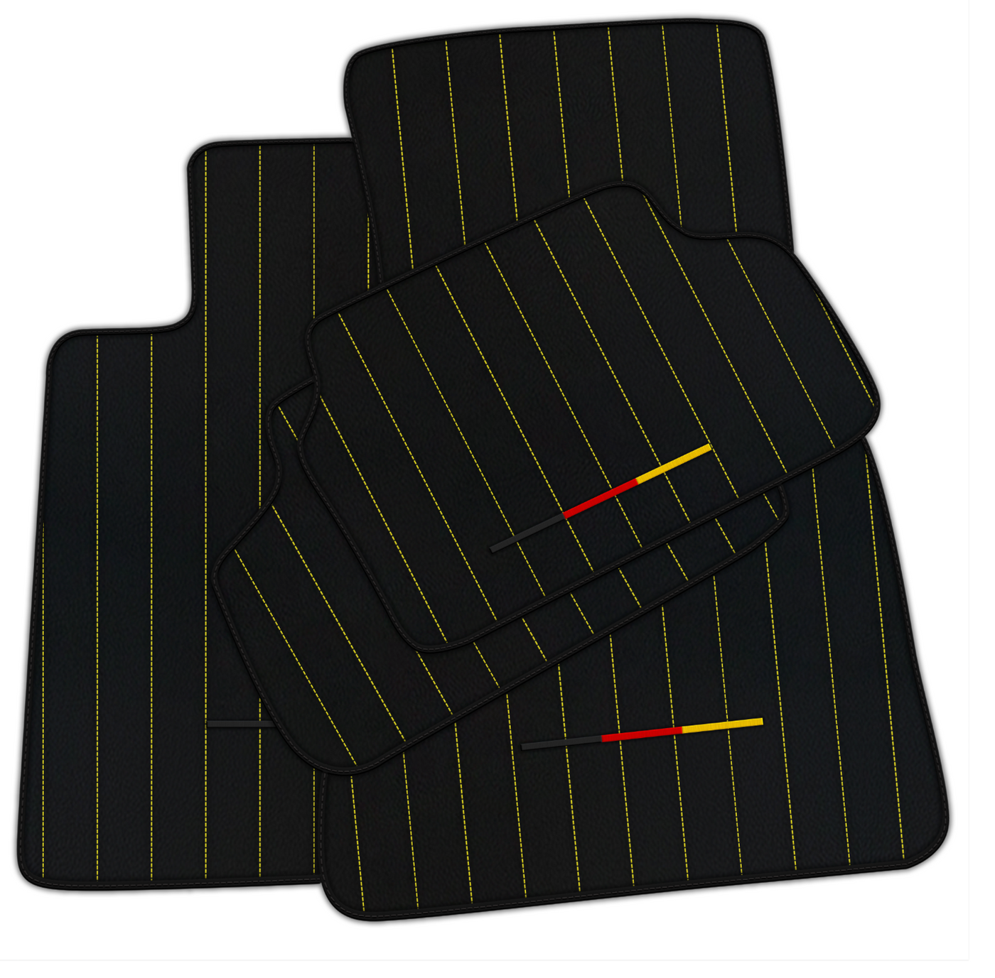 Black Leather Floor Mats for BMW G20 (2019-2024) - Stylish & Durable