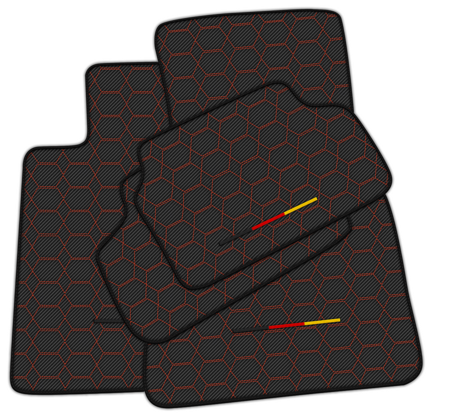 Stylish Customizable Carbon Fiber Floor Mats for BMW i8 Series l12 I15