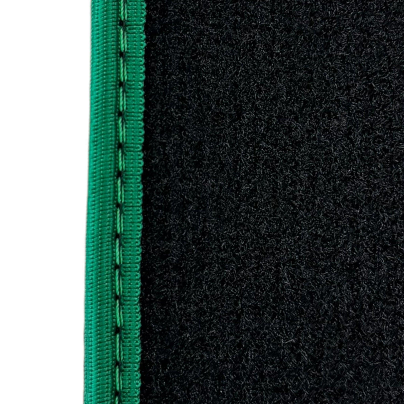 Black Floor Mats for Ferrari Purosangue with Green Trim | Italian Edition - AutoWin