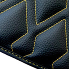 Black Leather Floor Mats for Rolls-Royce Shadow (1965-1977) ER56 Design - AutoWin