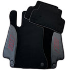 Black Floor Mats for Mercedes Benz C-Class W205 Sedan with Carbon Fiber | AutoWin Edition - AutoWin