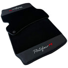 Black Floor Mats for Ferrari Portofino M (2018-2023) with Leather - AutoWin