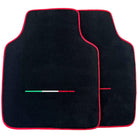 Black Floor Mats for Ferrari Purosangue Long with Red Trim | Italian Edition - AutoWin