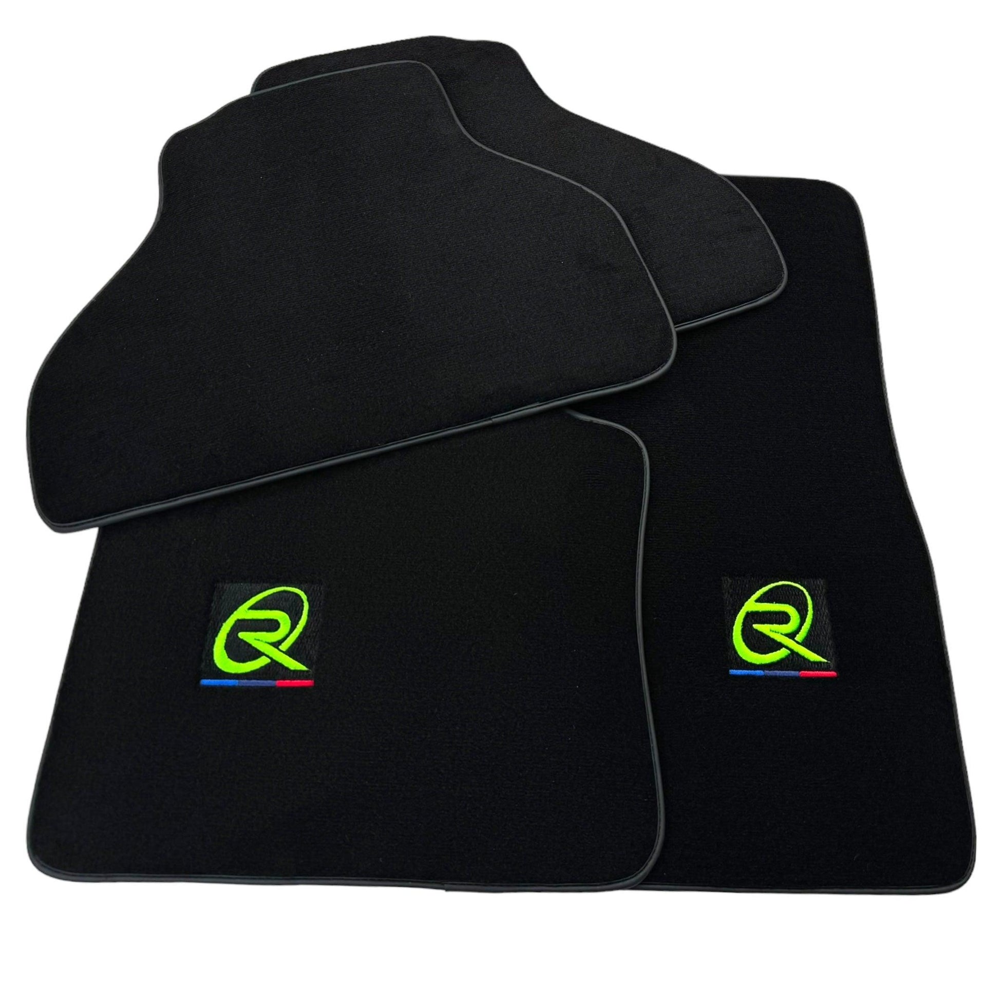 Black Floor Mats for BMW M6 E24 (1983-1989) with Black Trim - AutoWin