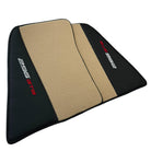 Beige Floor Mats for Ferrari 296 GTB (2022-2024) with Leather - AutoWin