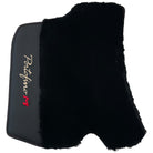 Black Sheepskin Floor Mats for Ferrari Portofino M (2018-2023) with Leather - AutoWin