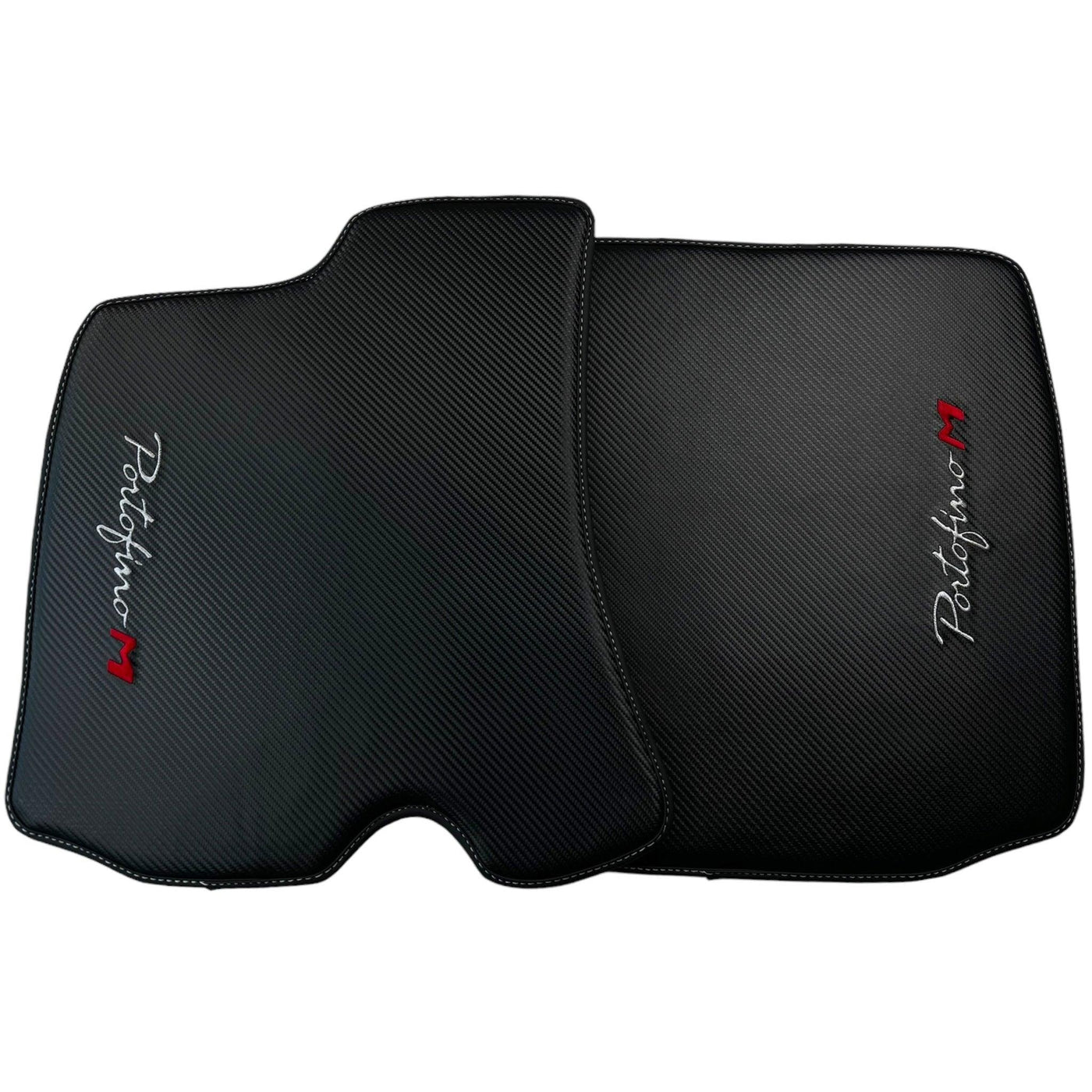 Carbon Fiber Leather Floor Mats for Ferrari Portofino M (2018-2023) - AutoWin