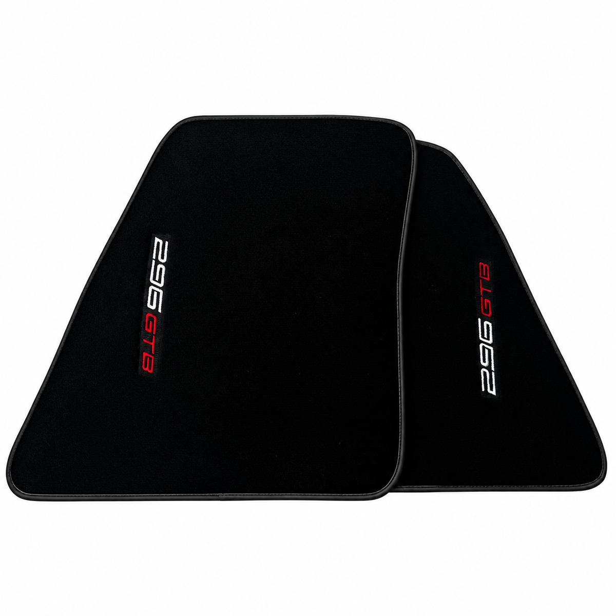 Black Floor Mats for Ferrari 296 GTB (2022-2025) with Black Trim